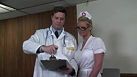 blonde milf crushes the doctor in hospital