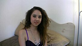 Kimberly Faith, Latina Teen, Gives Blowjob And Swallows Cum!