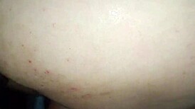 Enjoying a moment in the bathroom with a partner