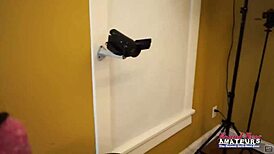 exotic brunette monae getting her pussy fucked in various positions by a big black cock