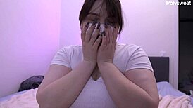 this beautiful bbw milf is masturbating her pussy solo with toys