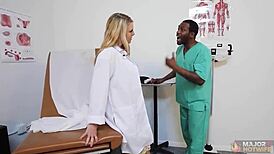 busty blonde joslyn jane gets tits and pussy jizzed by rome major 😍