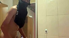 Delivery guy stays for a chat