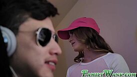 i love how cute teen kenzie madison slurps my stepbrother's big cock sloppy