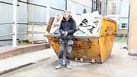 sexy girl pisses on construction site and flashes tits to workers!