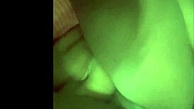 Wet ebony pussy gets fucked hard by a big dildo in solo play.