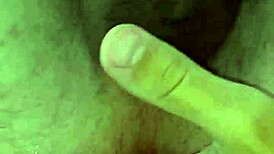 watch this uncut big tattooed cock cum hands free from anal prolapse?