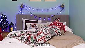 even though she brought the wrong gift, her pussy makes a great substitute, right?