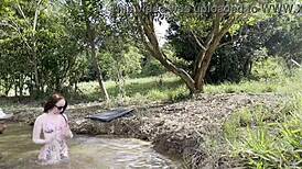 Albina, why fuck that stranger in the bush who jerked off to you?