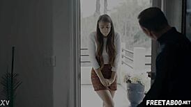 i-i convinced this scared teen gia derza to lose her anal virginity in this rough scene