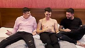 3 On 1 DP Squirt Little 18+ Chloe Shows Skills And Ends Up Fucked By 3 Guys