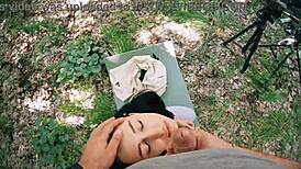 did you jerk off to this ponytail brunette's meditation freeuse facial?