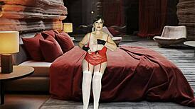 Granny Red Riding Hood Demands Intense DP Fuck and Creampie Now!