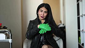 Leather Glove Fetish Asmr