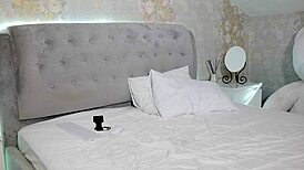 a student with big tits undresses on camera after studying