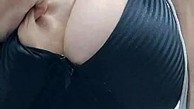 Beautiful Latina invites play with huge natural tits