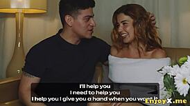 Spanish cutie Agatha Vega tempts Jaally's son into a warm fuck-fest.