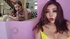 Cheating Little Stepsister Gets Intense Sex Lessons and Creampie from Stepbrother