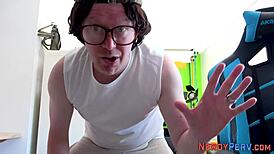 Leeds nerd fingerbangs skinny british amateur