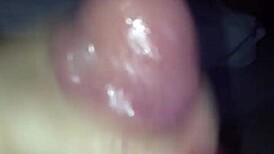 red nails stroke cock until he cums on hand