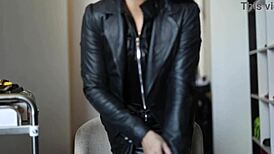 Leather Glove Fetish Asmr