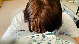 Deepthroat leads to cum eating and rough domination