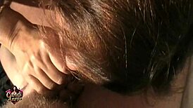 candi annie swallows cum in pov with photographer at photo shoot