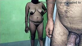 Indian boyfriend fucks girlfriend in standing position
