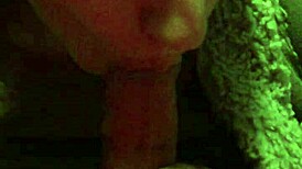 Teen Natalie Sneaks a Blowjob with Big Tits