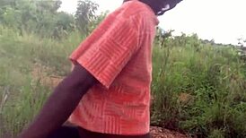 crazybitch twerks wildly half naked in forest