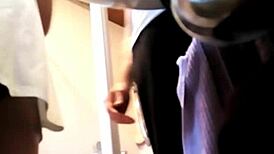 Amonwan was looking so sexy while spying with the hidden cam.