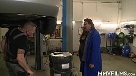 Secretary Gives Up Her Asshole For A Job In Office Garage