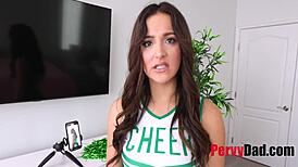 Cheerleading Step Daughters Plot To Get Laid