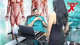 She Asks Doctor to Fuck Her Hard in Office