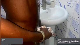 watch this hot teen 18+ pleasuring herself in the shower