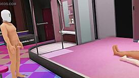 Rin experiences intense gangbang with multiple partners