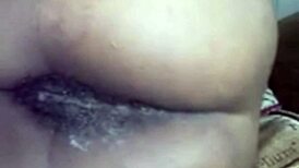 this homemade solo session with dildo is so intense