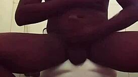 Naija jerking to my neighbors moaning in this solo homemade session