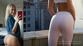 Amazing Platinum Pawg Bubble Butt Split Screen Compilation