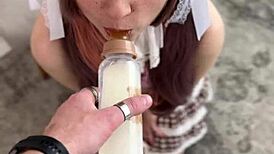 Delicious reward for cute nerd