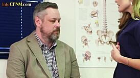 Femdom CFNM Nurse Babes Assist Small Cock Dude In Hospital Group Session