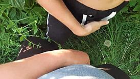 We Masturbate With Our Neighbor On The Street And Cum At The Same Time