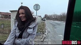 Hop on the breedbus threesome with vanessa decker luke hotrod and mea melone