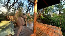 Husband's stepbrother fucks me savagely at the cabin