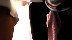 Amonwan was looking so sexy while spying with the hidden cam.