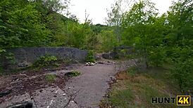 Hunt4k sexy russian slut got horny and cheated on boyfriend with stranger in public