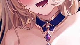 Blonde With Huge Tits Gets Detonated By Japanese Hentai Characters