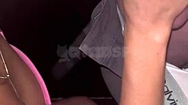 Wife's first swing house encounter with well-hung single guy in front of cuckold.