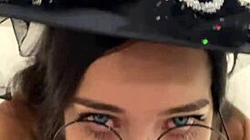 I ALWAYS said Debora Prado's blowjob is WITCHCRAFT, and she dressed as a witch to DEEPTHROAT my cock