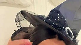 I ALWAYS said Debora Prado's blowjob is WITCHCRAFT, and she dressed as a witch to DEEPTHROAT my cock